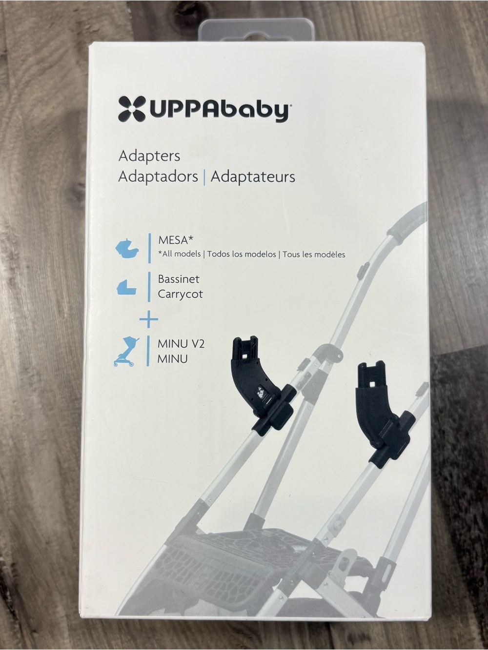 UPPAbaby Black Adapter Set for MESA, Bassinet & MINU V2
